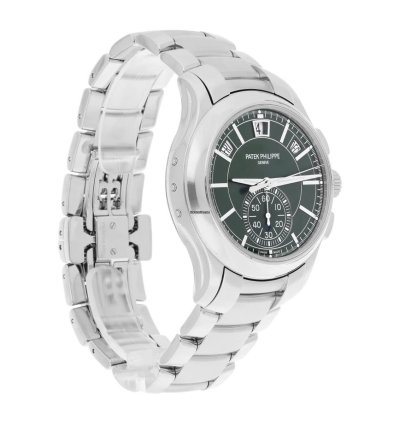 Patek Philippe Annual Calendar Chronograph Complications 5905 1a-001 Stainless Steel Watch Green Dial 2021