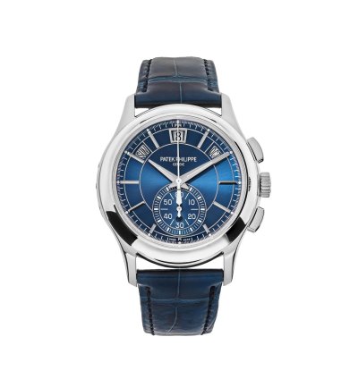 Patek Philippe Annual Calendar Chronograph Complications 5905p-001 Platinum Blue Dial Annual Calendar 2019