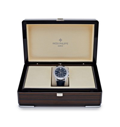 Patek Philippe Annual Calendar Chronograph Complications 5961p-001 Annual Calendar Platinum Baguette Blue Dial 2023