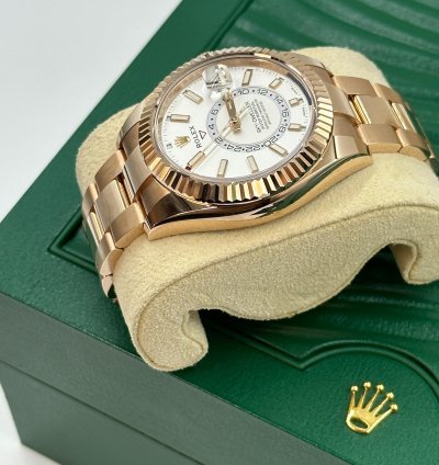 Rolex Sky-dweller White Dial Everose 2021