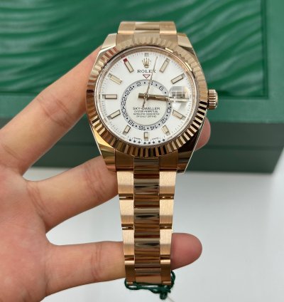 Rolex Sky-dweller White Dial Everose 2021