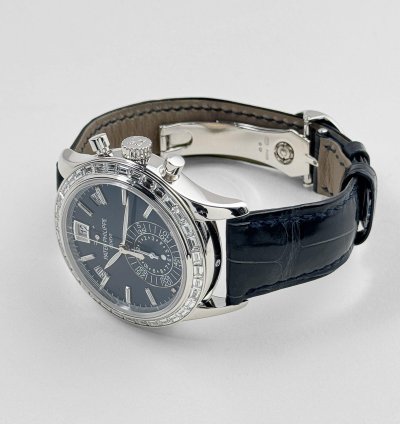 Patek Philippe Annual Calendar Chronograph Complications 5961p-001 Annual Calendar Platinum Baguette Blue Dial 2023