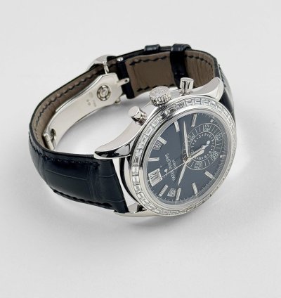 Patek Philippe Annual Calendar Chronograph Complications 5961p-001 Annual Calendar Platinum Baguette Blue Dial 2023