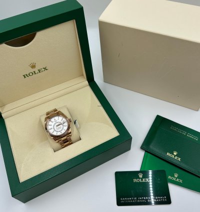 Rolex Sky-dweller White Dial Everose 2021