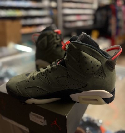 Jordan 6 Travis Scott Olive cn1084-200 Og Size 9