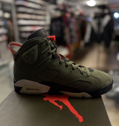 Jordan 6 Travis Scott Olive cn1084-200 Og Size 9