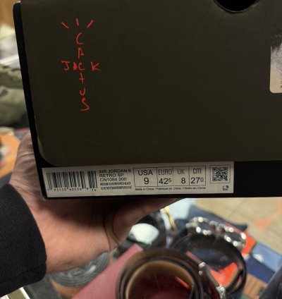 Jordan 6 Travis Scott Olive cn1084-200 Og Size 9