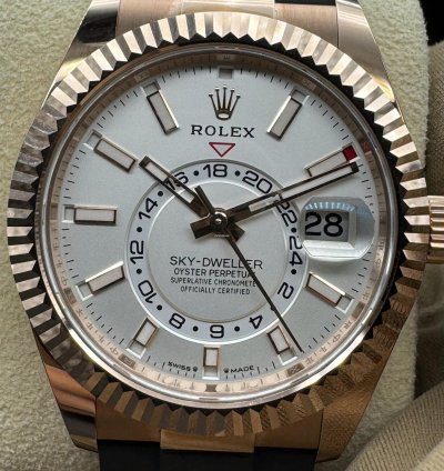 Rolex Sky-dweller White Dial Unworn