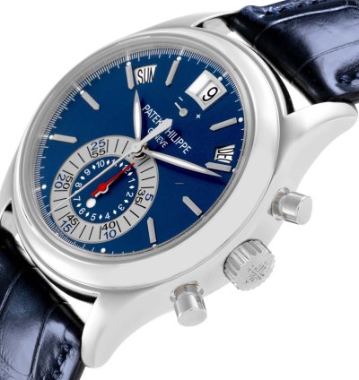 Patek Philippe Annual Calendar Chronograph Complications Annual Calendar Platinum Chronograph Mens Watch 5960p