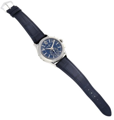 Patek Philippe Annual Calendar Chronograph Complications Annual Calendar Platinum Watch 5905 Box Papers
