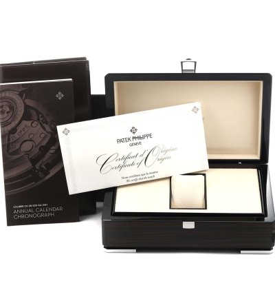 Patek Philippe Annual Calendar Chronograph Complications Annual Calendar Platinum Watch 5905 Box Papers