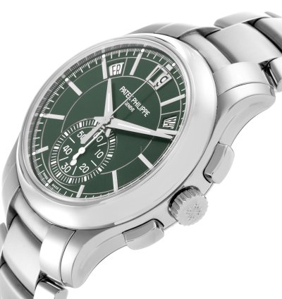 Patek Philippe Annual Calendar Chronograph Complications Annual Calendar Steel Mens Watch 5905 Box Papers