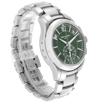 Patek Philippe Annual Calendar Chronograph Complications Annual Calendar Steel Mens Watch 5905 Box Papers
