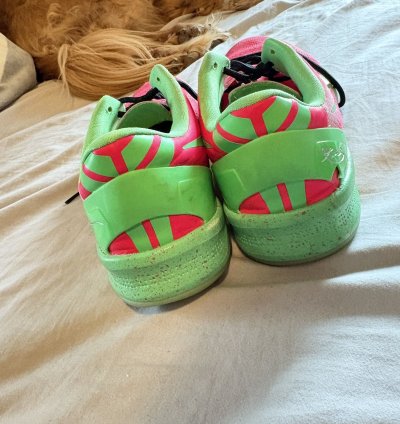 Kobe 8 Nike Id Size 10 Pink And Green