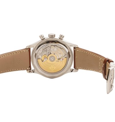 Patek Philippe Annual Calendar Chronograph Flyback Complication Blue Dial White Gold 5960 01g-001