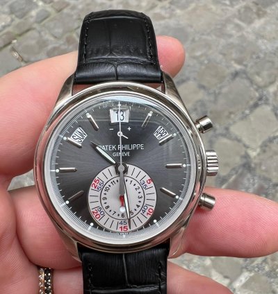 Patek Philippe Annual Calendar Chronograph Full Set Platino Platinum