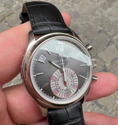 Patek Philippe Annual Calendar Chronograph Full Set Platino Platinum