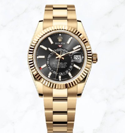 Rolex Sky-dweller Yellow Gold Sky-dweller Black Dial 336938 new Unworn