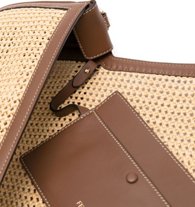 Fendi Baguette Macramé Detail Shoulder Bag