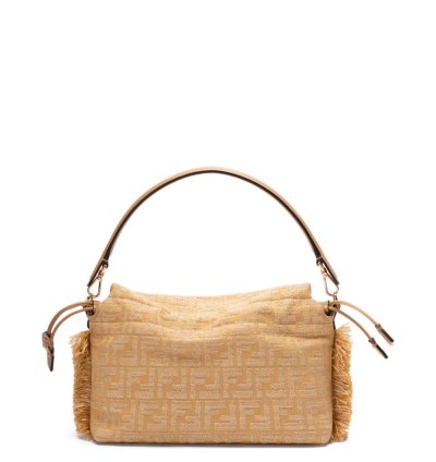 Fendi Zucca Mamma Fringed Canvas Shoulder Bag