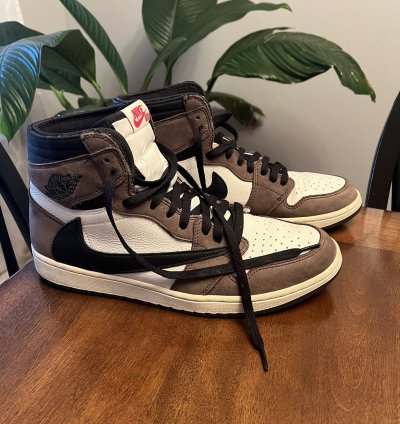 Men Travis Scott Air Jordan 1 Retro High Og Mocha