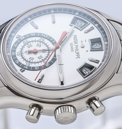 Patek Philippe Annual Calendar Chronograph Ref 5960-1a-001 Box Papers Bj-2015 Service Dec 2024