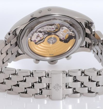 Patek Philippe Annual Calendar Chronograph Ref 5960-1a-001 Box Papers Bj-2015 Service Dec 2024