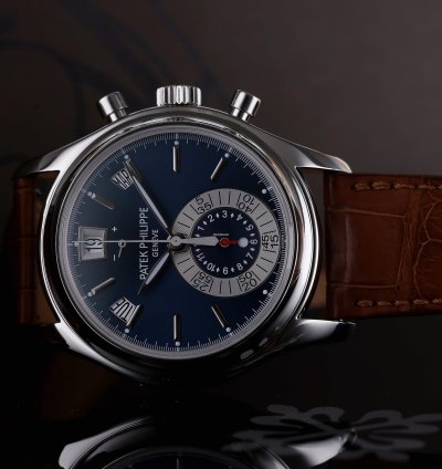 Patek Philippe Annual Calendar Chronograph Ref 5960p-015 Platinum 40mm 2010 Box And Papers