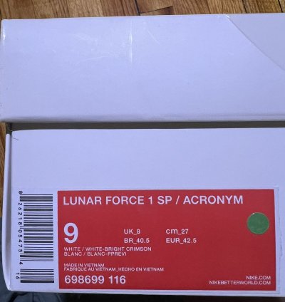 Nike Acronym Lunar Force 1 Sp