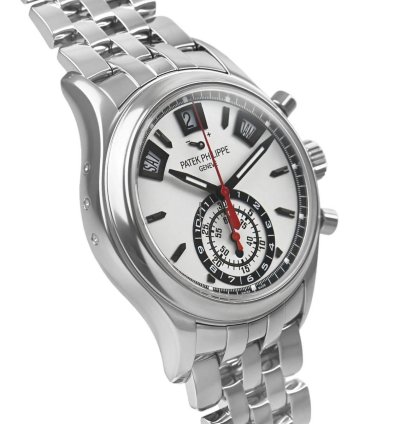 Patek Philippe Annual Calendar Chronograph Steel Annual Calendar Chronograph Power Day Night Silver 40 5mm Box Papers 5960 1a-001