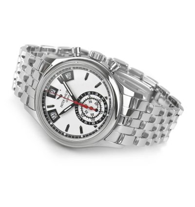 Patek Philippe Annual Calendar Chronograph Steel Annual Calendar Chronograph Power Day Night Silver 40 5mm Box Papers 5960 1a-001
