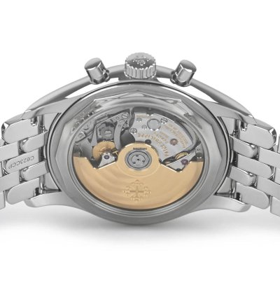 Patek Philippe Annual Calendar Chronograph Steel Annual Calendar Chronograph Power Day Night Silver 40 5mm Box Papers 5960 1a-001