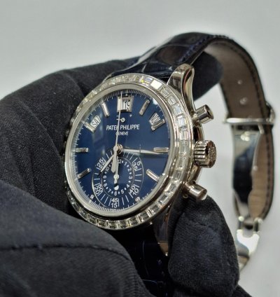 Patek Philippe Annual Calendar Chronograph Unpolish Factory Diamond Settings