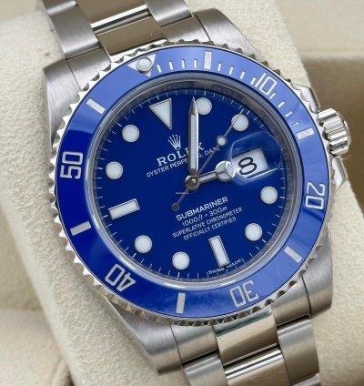 Rolex Submariner Date 116619lb 2019 Eu Unworn Nos Smurf Ungetragen Discontinued Blau