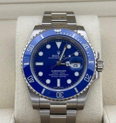 Rolex Submariner Date 116619lb 2019 Eu Unworn Nos Smurf Ungetragen Discontinued Blau