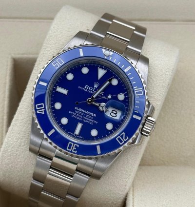 Rolex Submariner Date 116619lb 2019 Eu Unworn Nos Smurf Ungetragen Discontinued Blau