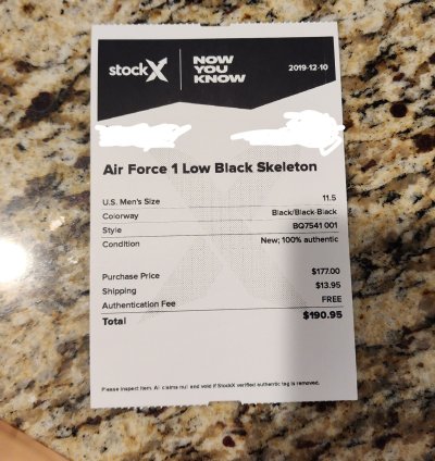 Nike Air Force 1 07 Skeleton Qs Deadstock