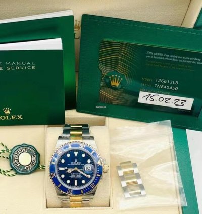 Rolex Submariner Date 126613lb 41mm Date Steel Yellow Gold Two Tone Blue Bezel Blue Dial 2023