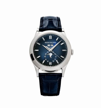 Patek Philippe Annual Calendar Complications 5396g-017 Annual Calendar Moon Phases White Gold Blue Dial 2024