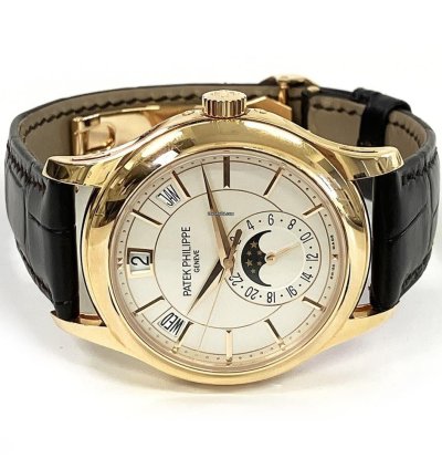 Patek Philippe Annual Calendar Complications Annual Calendar 40mm 5205r-001 Rose Gold With Brown Leather Watch White Dial 2020