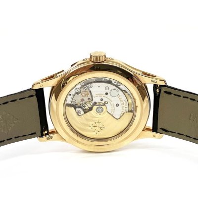 Patek Philippe Annual Calendar Complications Annual Calendar 40mm 5205r-010 Rose Gold With Black Leather Watch Black Dial 2017