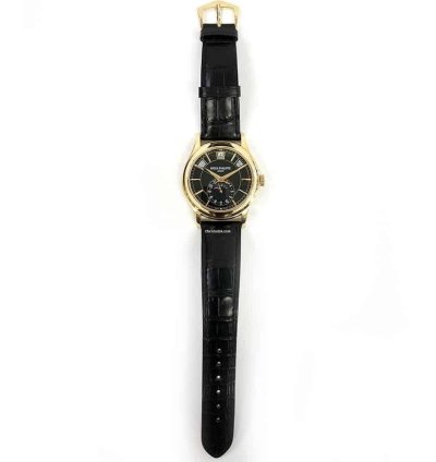 Patek Philippe Annual Calendar Complications Annual Calendar 40mm 5205r-010 Rose Gold With Black Leather Watch Black Dial 2017