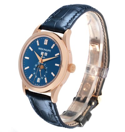 Patek Philippe Annual Calendar Complications Annual Calendar Rose Gold Diamond Watch 5396 Box Papers