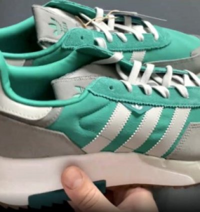Adidas Retropy Suede Green Grey Sneakers