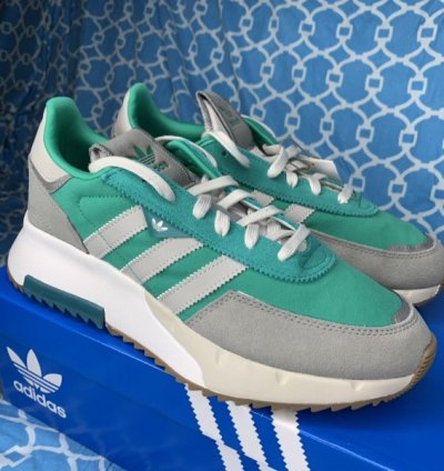Adidas Retropy Suede Green Grey Sneakers