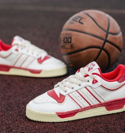 Adidas Rivalry Low 86 White Red Sneakers