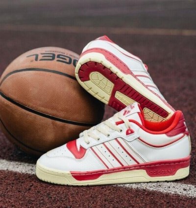 Adidas Rivalry Low 86 White Red Sneakers