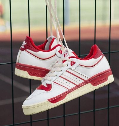 Adidas Rivalry Low 86 White Red Sneakers