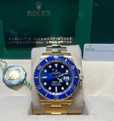 Rolex Submariner Date 126618lb Submariner Date 41mm Yellow Gold Blue Dial Oyster