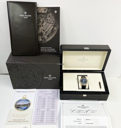 Patek Philippe Annual Calendar Complications Blue Diamond Dial 5396r-015